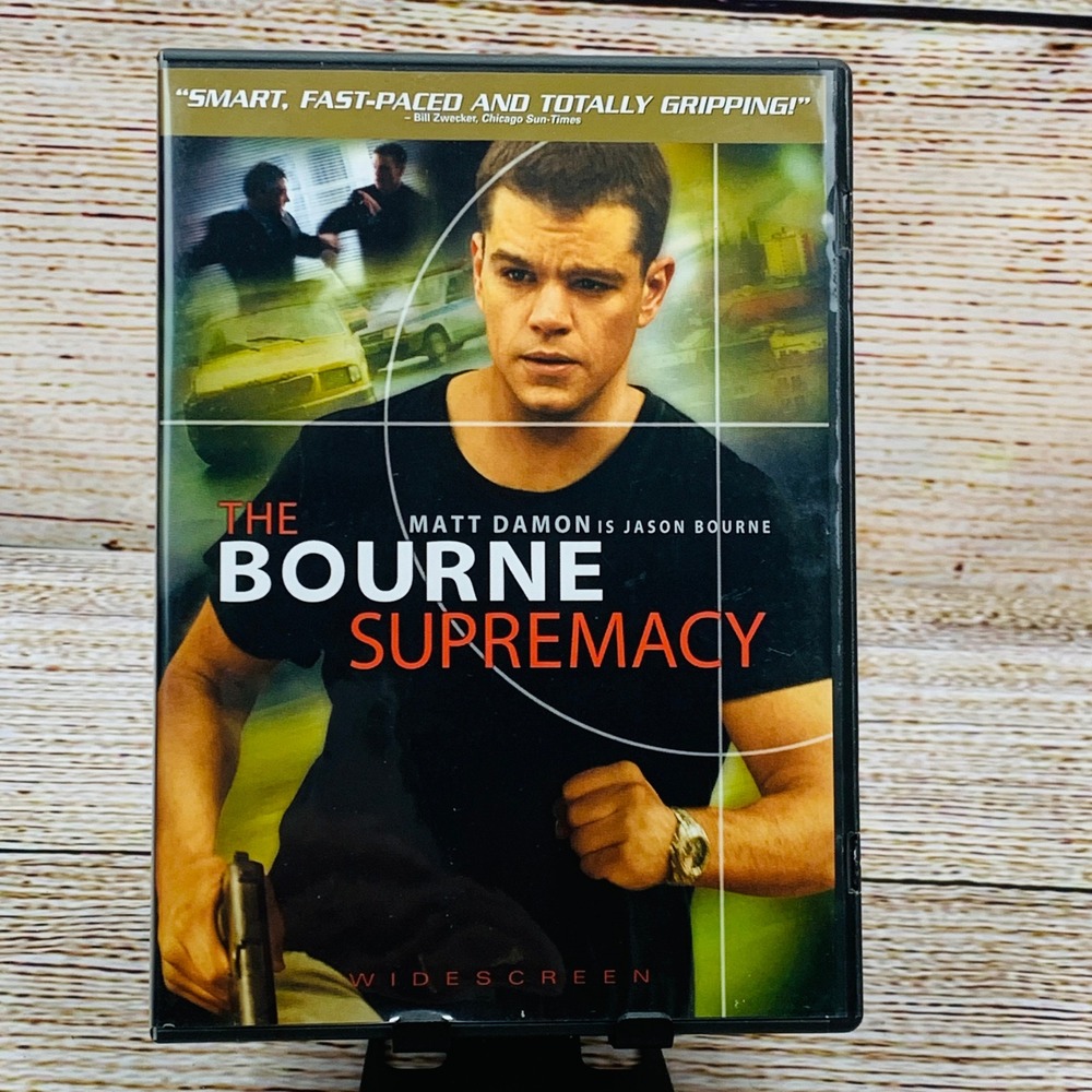 The Bourne Supremacy [DVD 2004] Matt Damon Action Thriller Widescreen Movie Film